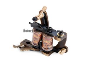 China Handmade Coil Tattoo Machine Brass Liner Shader Custom Tattoo Gun No Hurning Hot factory