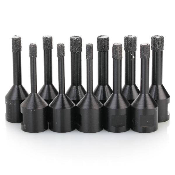 Vacuum Brazing Dry Diamond Core Bits For Ceramic / Porcelain Tile Drilling,