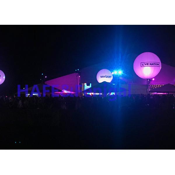 Decoration Inflatable Moon Balloon Light Colorful Ball RGB With DMX512 Control Box