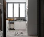 Sleek Modern Minimalist White Laundry Room Cabinet With Stainless Steel By