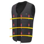 Polyester Heated Waistcoat Adjustable Women Heated Massage Vest Electric Heating