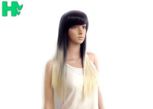 China Girls Straight Synthetic Hair Wigs Ombre Color 18inch - 20inch factory