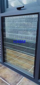 China AS2047 Standard Glass Louver Aluminum Casement Windows With Fixed Security Screen factory