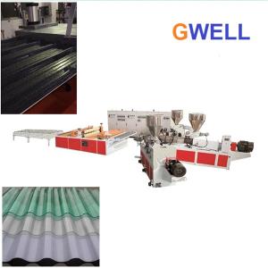 China PP PVC Corrugated Roof Tile Production Line Polycarbonate Extrusion Process factory