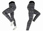 Snowflake Women'S Fleece Leggings Ladies Fleece Lined Leggings