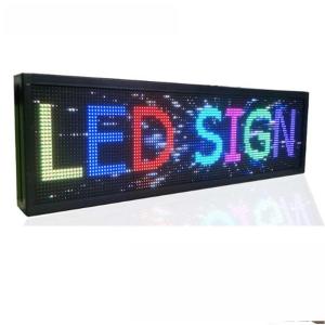 China 32*384cm Outdoor LED Window Display Signs Boards RGB Full Color factory