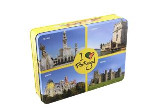 China Tin Lunch Boxes Rectangle Gift Tin Box Metal Rectangular Tin Box Vintage Tea Tin factory