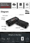 12V Car Battery Booster Jump Starter for Small Cars 20000mAh 3000A Peak Power