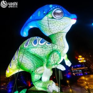 China Wholesale Zigong Lantern Factory Dinosaur Sculpture Lanterns LED Outdoor Lighting on sale