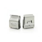 Silver Solar Panel PV System Components Install Cable Clips SS304 2x4mm