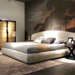 Antique Lit Double Bed 2.25m Modern Bedroom Furniture Sets 126"