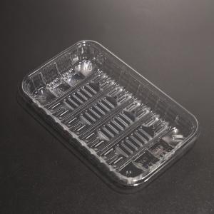 China 7 Inch Eco Friendly Plastic PET Food Tray for Takeout Food Packing with Customized Logo factory