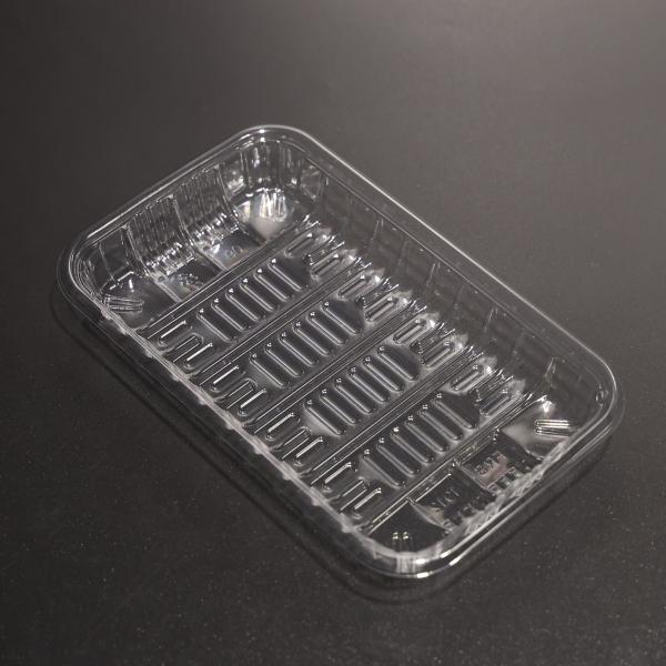 7 Inch Eco Friendly Plastic PET Food Tray for Takeout Food Packing with