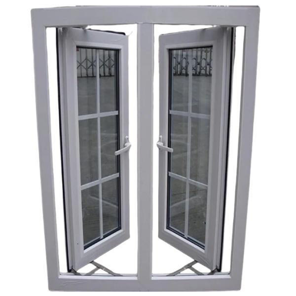 Modern Design PVC UPVC Grill Design Glass Casement Windows Sound Insulation