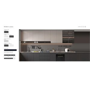 China Modern Style Kitchen Custom Cabinet Furniture Classic White With Island on sale