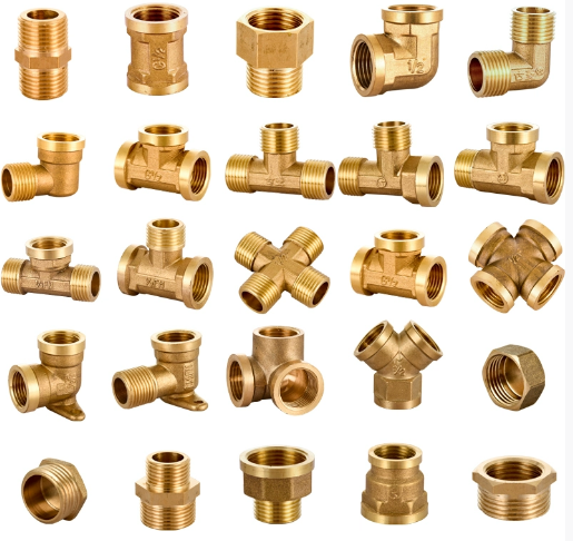 Brass Quick-Release Push Fit Coupling for PEX Copper Pipes