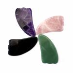 100% Natural Jade Gua Sha Stone Amethyst Shaving Face Jade Massage Tool