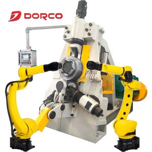 Automated Vertical Ring Rolling Machine with KUKA210 Robot 240pcs/h