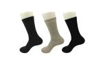 Grey Cashmere Mens Striped Dress Socks , Make To Order Athletic Dress Socks