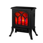 2 Temperature Adjust Level Electric Fireplace Heater Indoor LED Decorative Flame
