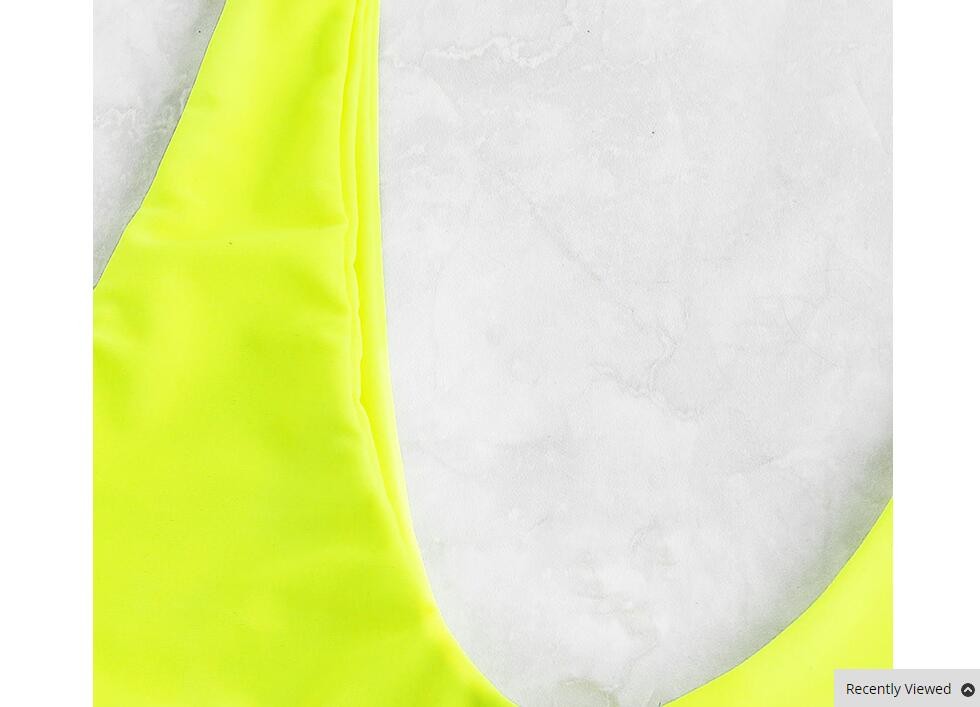 sport neon green sweatshirt Bikini vest with high bottom leg women sets Bikini plain beach swimsuit Sexy swimsuit