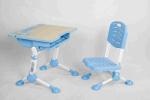Hidden Drawer Plastic Kids Playroom Furniture Desk And Chair Set Adjustable