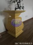 LLDPE Plastic Rotomolded Planters , Rotational Moulding Garden Plant Pots