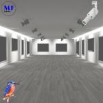 1-10V Dimming LED Spot Track Light Shapeable 360° Manual Rotation 10W For Art