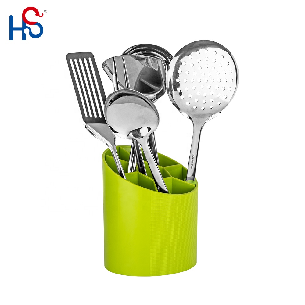 Compact Kitchen Designs Stainless Steel Cookware Set with Metal Utensils Included