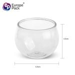 Fashion design personalized transparent clear cold drink disposable PET
