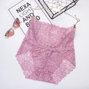 China Womens High Waisted Lace Panties Plus Size Sexy Underwear Brief Hipster Panties factory