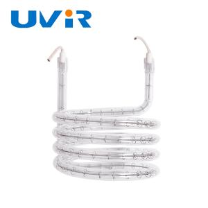 China 3D Single Tube Clear Quartz Glass Tube Halogen Infrared Heating Element Tube factory