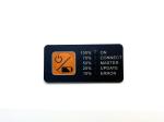 UV Proof PCB Membrane Keypad One Metal Snap Button With LED Mounted