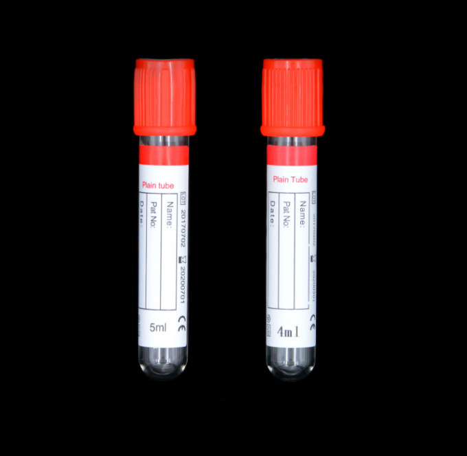 Plain Blood Collection Tube with Various Volumes and Sizes for Different Tests