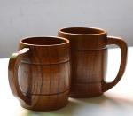 Wooden Beer Mug Barrel Shade Beer Mug