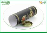 Metal Cap Wine Gift Tube Round Paper Mailing Postal Tubes Eco - Friendly