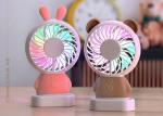 Linglong Rabbit light fan / usb rechargeable hand mini held battery operated fan