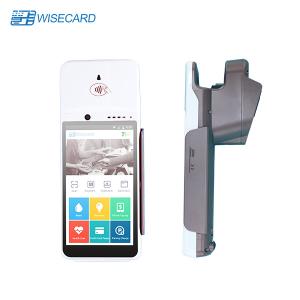 China Android 7.0 Biometric POS Terminal , Portable POS Machine With Printer Built In Battery on sale