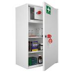 Empty Metal First Aid Cabinet , Medical Storage Cabinet With Drawer