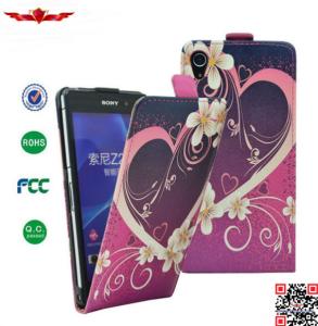 China Hot Selling 100% Qualify PU Flip Leather Cover Cases For Sony Xperia Z2 factory