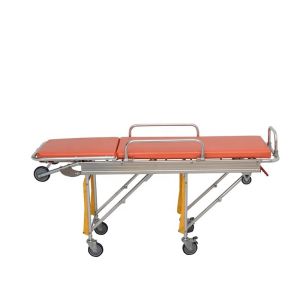 Class I Adjustable Stretcher Orange Auto Loading Stretcher With IV Pole