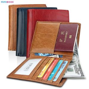 China Vintage Style Rfid Blocking Genuine Leather Purses For Multi-Functional Money Purses factory