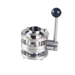 Forged SS304 316 316L Lock Handle Full Port 3-Piece Butt Welded Valve 3A DIN SMS