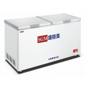 China Custom Grocery Store Island Chest Freezer White Adjustable Thermostat on sale