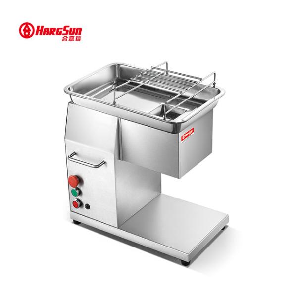 3mm Chicken Meat Cutting Machine , 38kg 800kg/h Restaurant Meat Processing