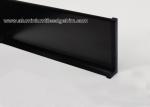 Kitchen / Bathroom Bottom Line Aluminium Skirting Board Matt Black 60mm / 80mm /