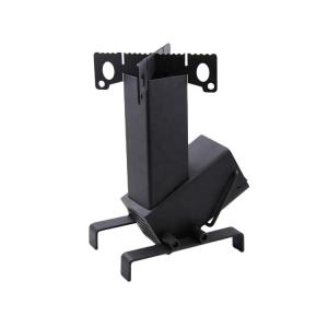 China Black Patio Heater 10X10&quot; Fire Rocket Stove Wood Burning 350lb Cooking factory