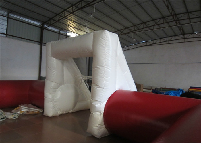 Commercial Adult Inflatable Soccer Field , Outdoor Inflatable Football Playground