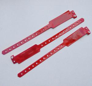 China Hospital TK4100 Disposable Rfid Bracelet , Thin Soft Plastic Rfid Wristband factory