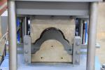 0.3-0.8mm Thickness Ridge Cap Roll Forming Machine High Working Efficiency